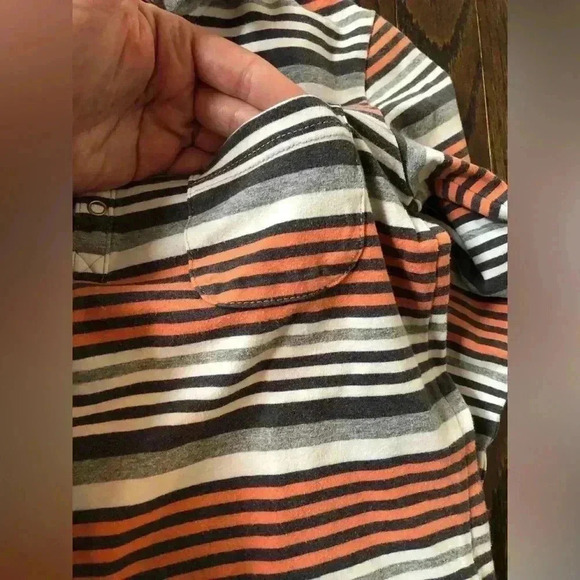 Toobydoo Boys 5 (110cm) Blue/Orange/White/Gray Long-Sleeve Stretch Polo - Picture 11 of 11